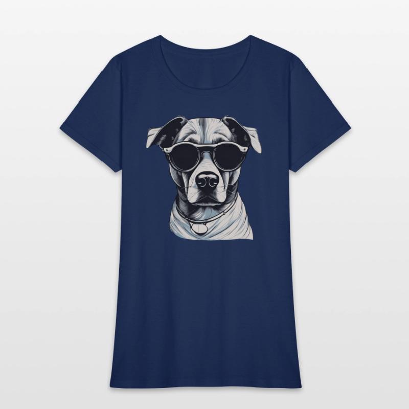 Cool Dog in Sunglasses - Vintage Style Art