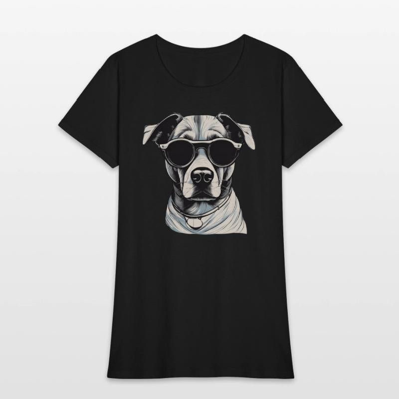 Cool Dog in Sunglasses - Vintage Style Art