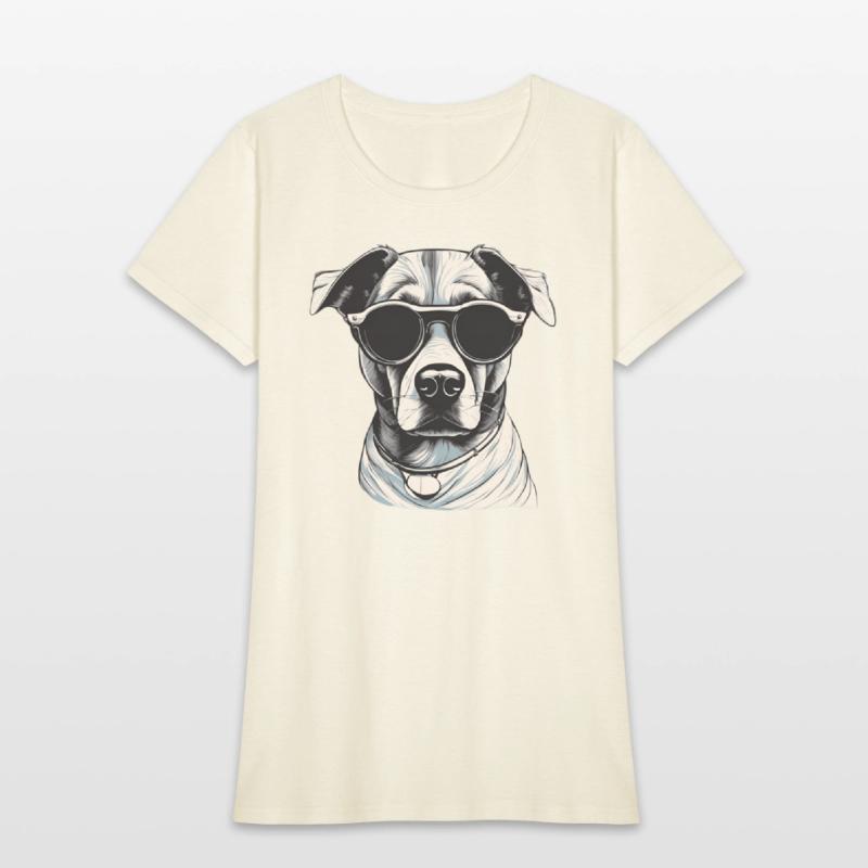 Cool Dog in Sunglasses - Vintage Style Art