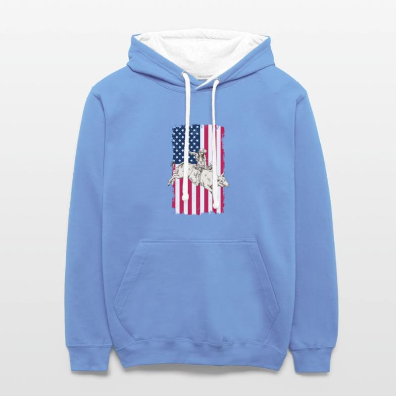 Cowboy American USA Flag