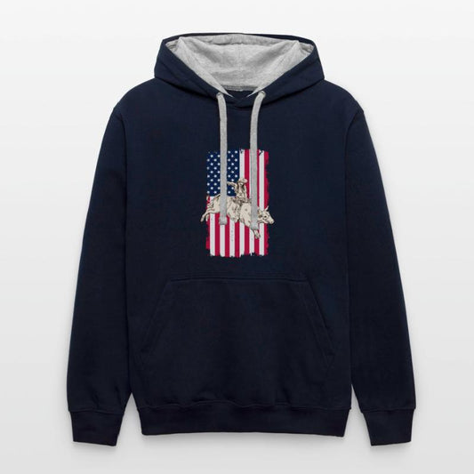 Cowboy American USA Flag