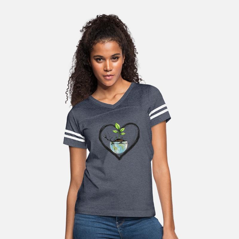 Cracked Earth Grows Hope Eco Heart Design