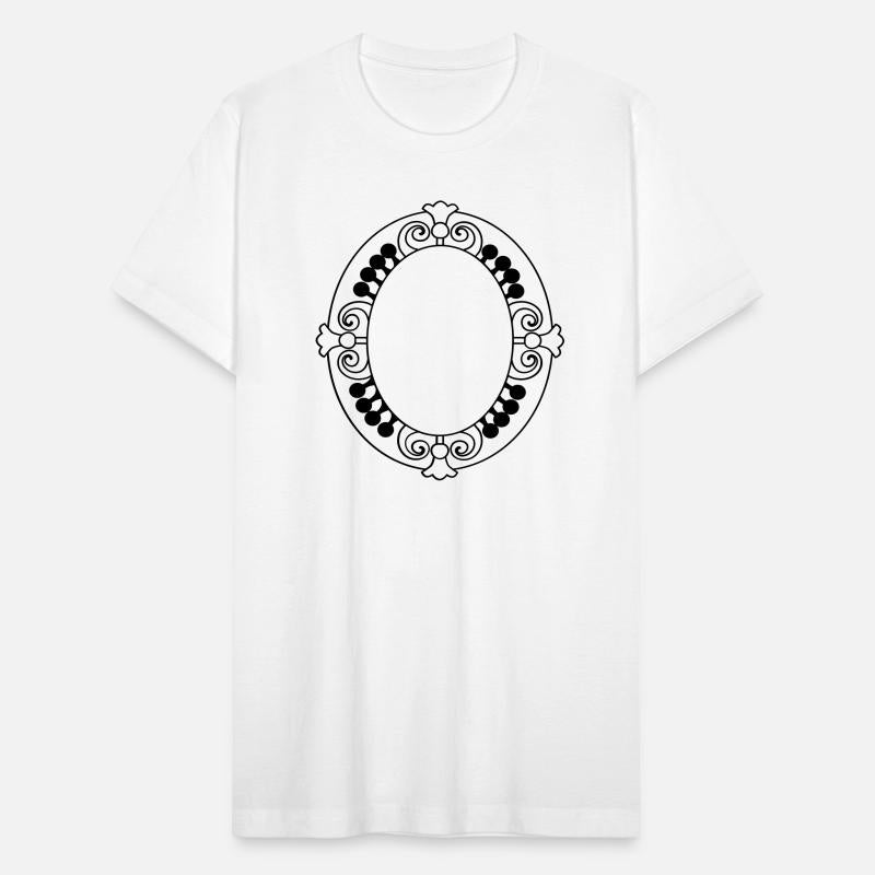 Curly cute frame oval