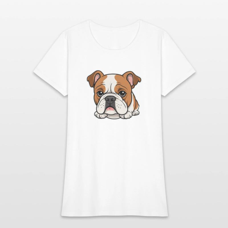 Cute Bulldog Comic Style Design 3