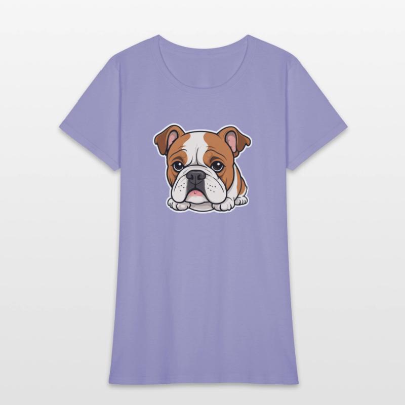 Cute Bulldog Comic Style Design 3