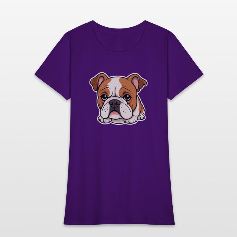 Cute Bulldog Comic Style Design 3