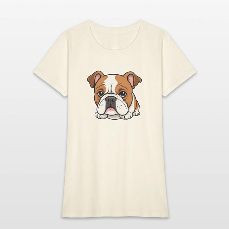 Cute Bulldog Comic Style Design 3