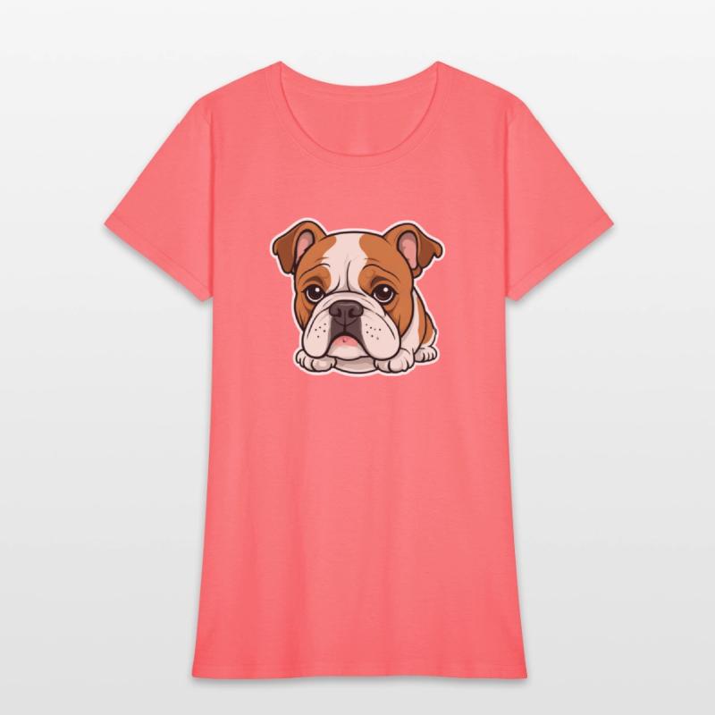 Cute Bulldog Comic Style Design 3