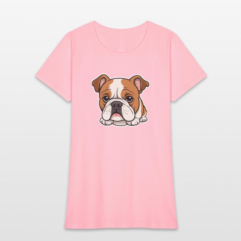 Cute Bulldog Comic Style Design 3