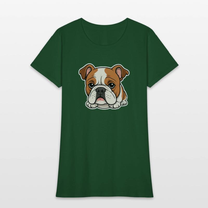 Cute Bulldog Comic Style Design 3