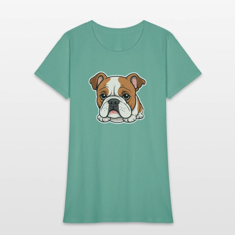 Cute Bulldog Comic Style Design 3