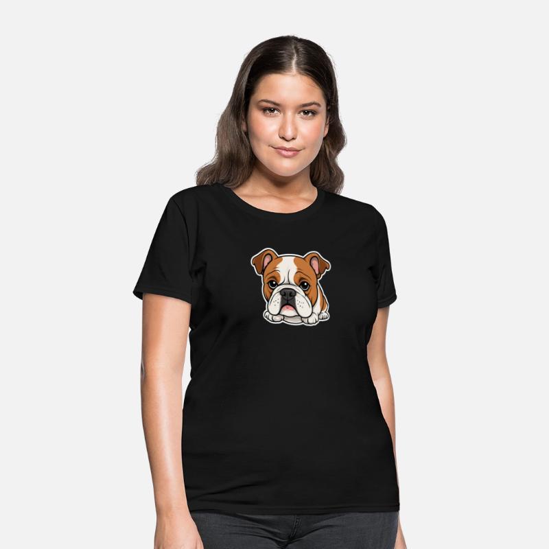 Cute Bulldog Comic Style Design 3