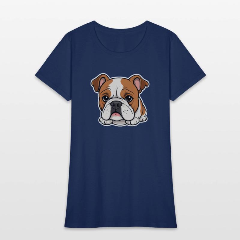Cute Bulldog Comic Style Design 3