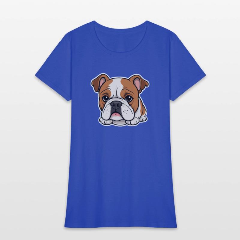 Cute Bulldog Comic Style Design 3