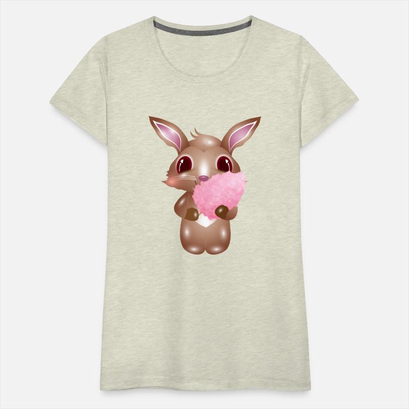 cute bunny with pink cotton candy