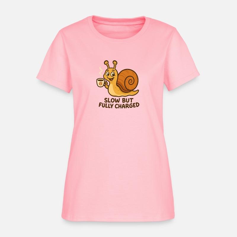 Cute Coffee Snail – Slow but Fully Charged