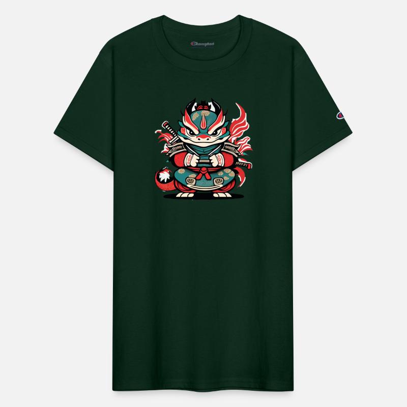 Cute & Funny Whimsical Ninja Dragon: