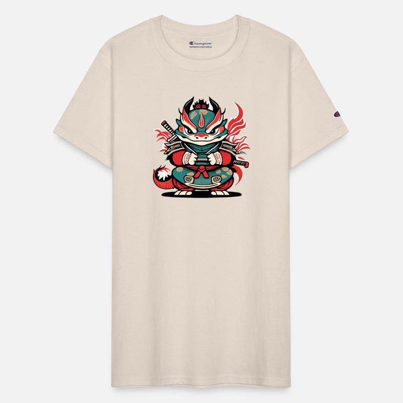 Cute & Funny Whimsical Ninja Dragon: