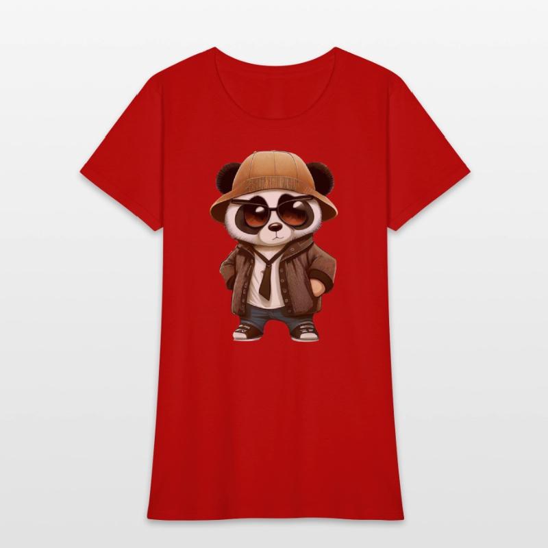 Cute gangster comic Panda wearing.