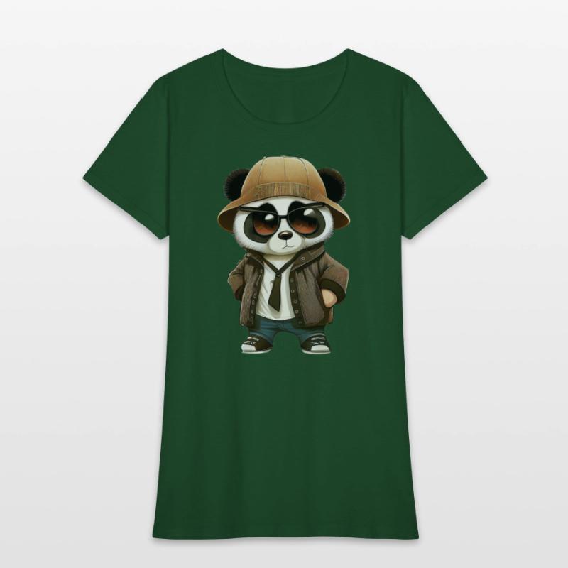Cute gangster comic Panda wearing.