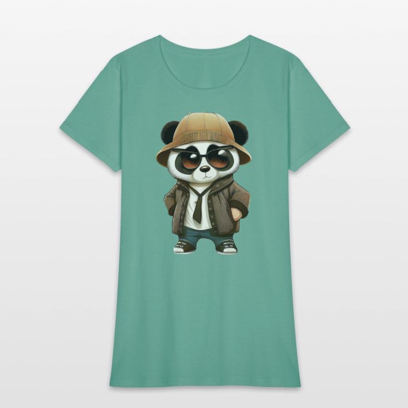Cute gangster comic Panda wearing.