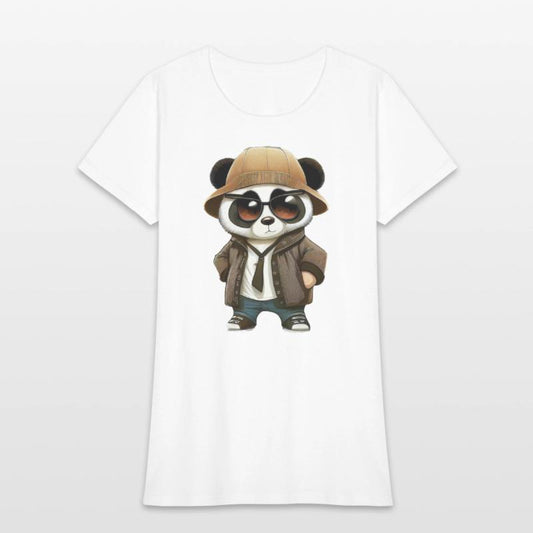 Cute gangster comic Panda wearing.