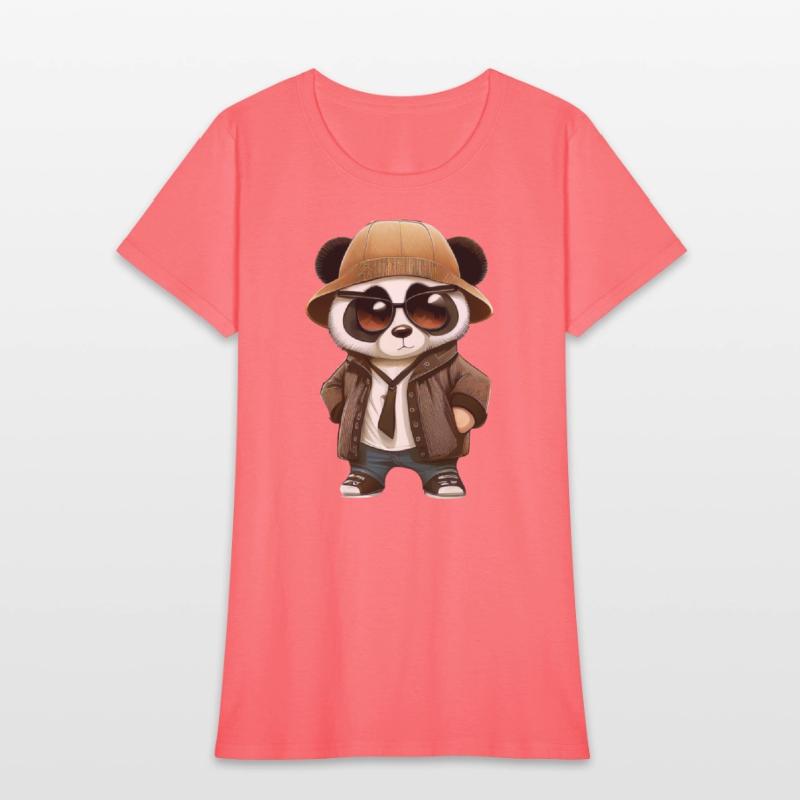 Cute gangster comic Panda wearing.