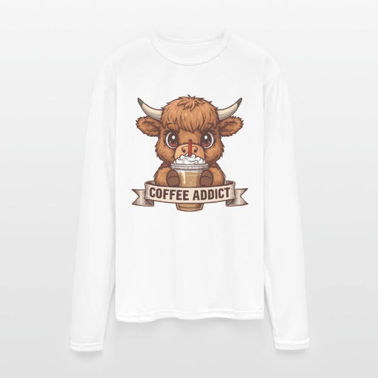 Cute Highland Cow Coffee Addict Funny Drink Coffee