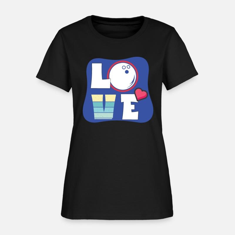 Cute Love Bowling Bowler Women Girls Bowling