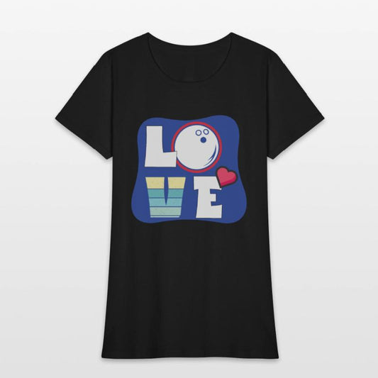 Cute Love Bowling Bowler Women Girls Bowling