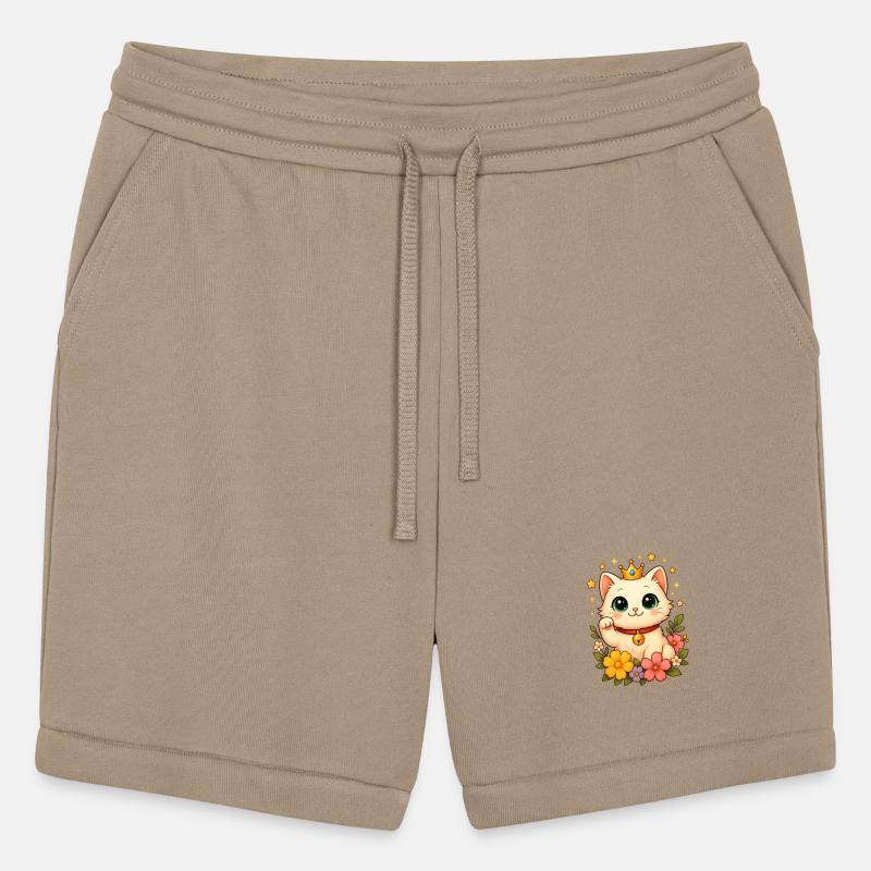 Cute Lucky Cat with Crown – Kawaii Fortune Kitty D