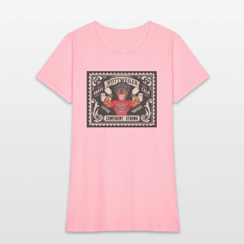 Cute Muscle Rottweiler Stamp