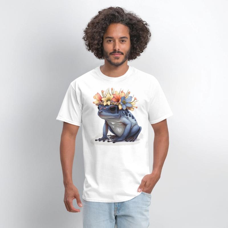 Cute Poison Dart Frog Flower Crown Amphibian Lover