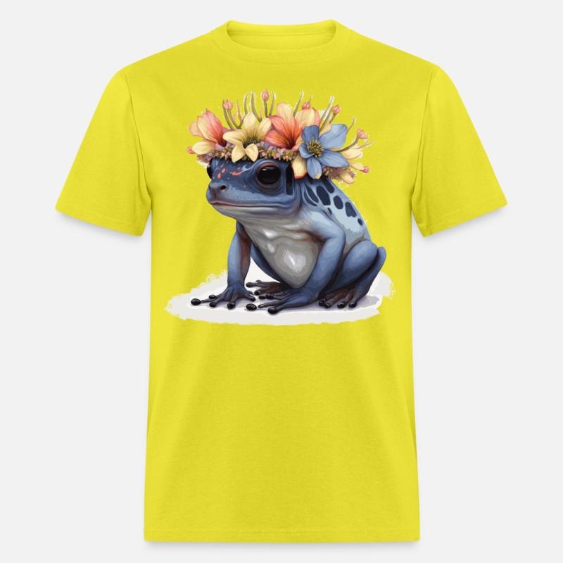 Cute Poison Dart Frog Flower Crown Amphibian Lover