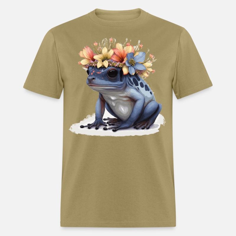 Cute Poison Dart Frog Flower Crown Amphibian Lover
