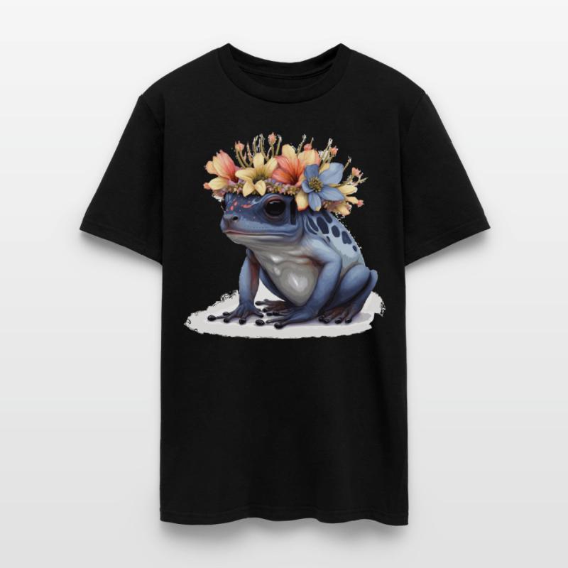 Cute Poison Dart Frog Flower Crown Amphibian Lover
