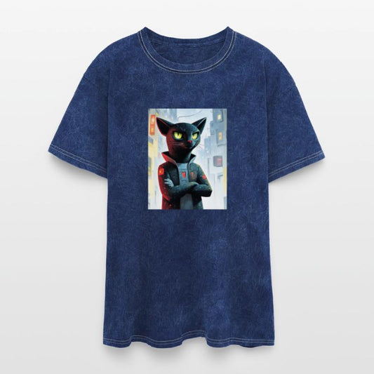 Cyberpunk Cat Boss – Futuristic Feline Art