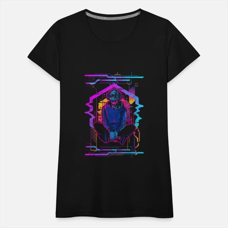 Cyborg Style Neon Gamer