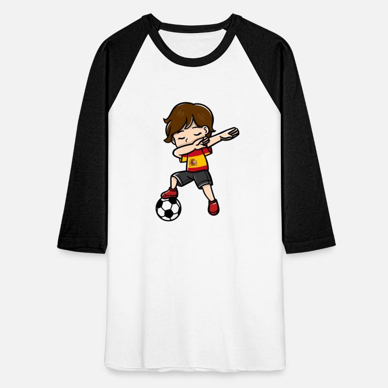 Dabbing Boy Soccer Player Spanish Flag Themed
