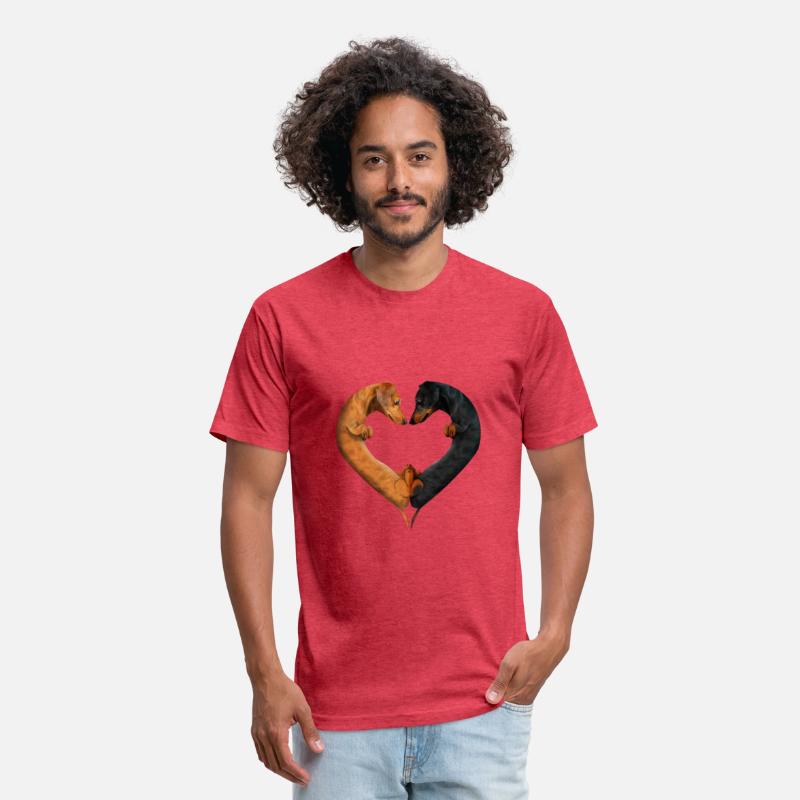 Dachshund Love Heart Shape