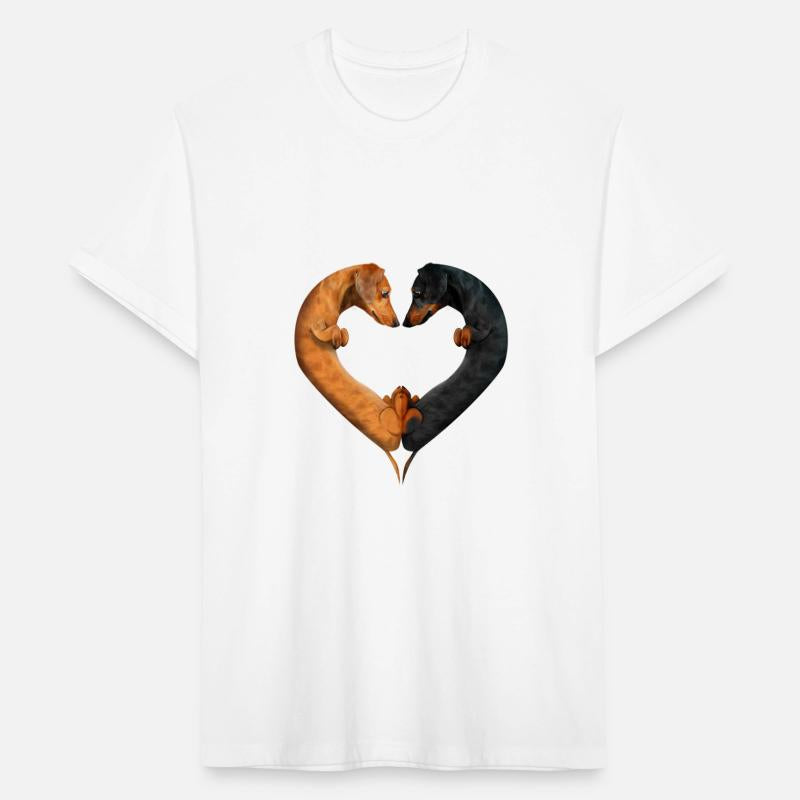 Dachshund Love Heart Shape