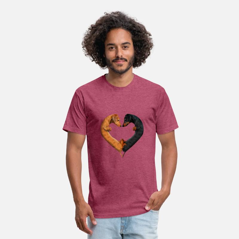Dachshund Love Heart Shape