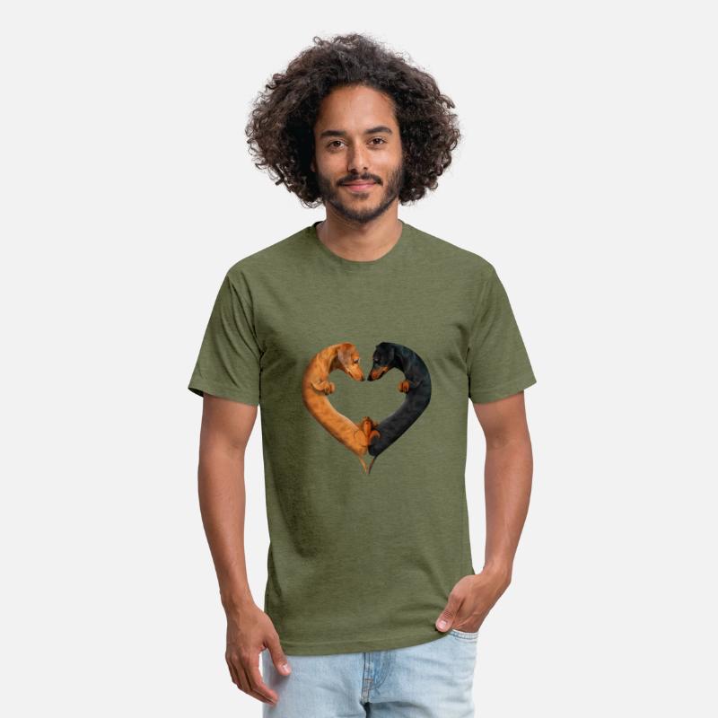 Dachshund Love Heart Shape