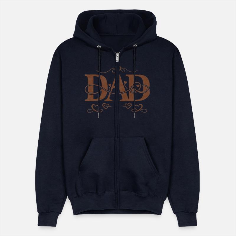 “DAD” with Heart Decorations