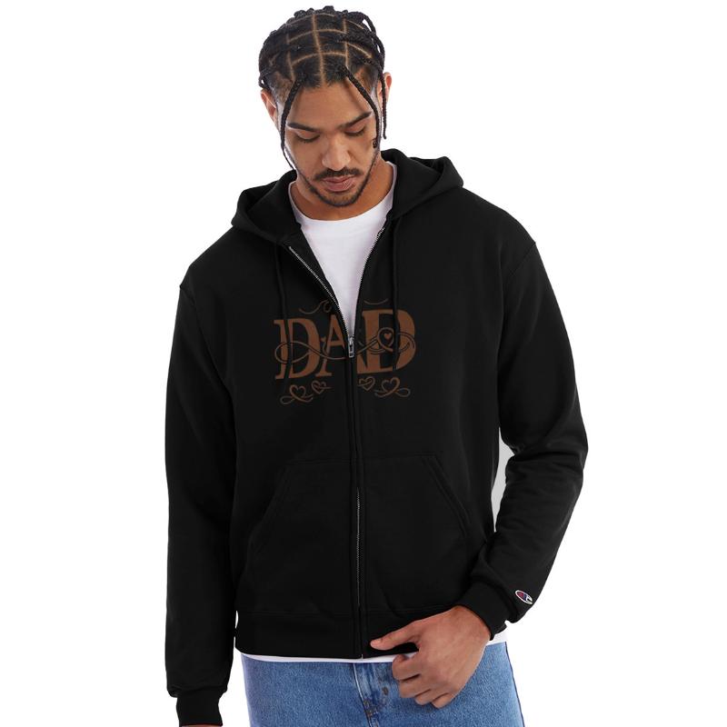 “DAD” with Heart Decorations