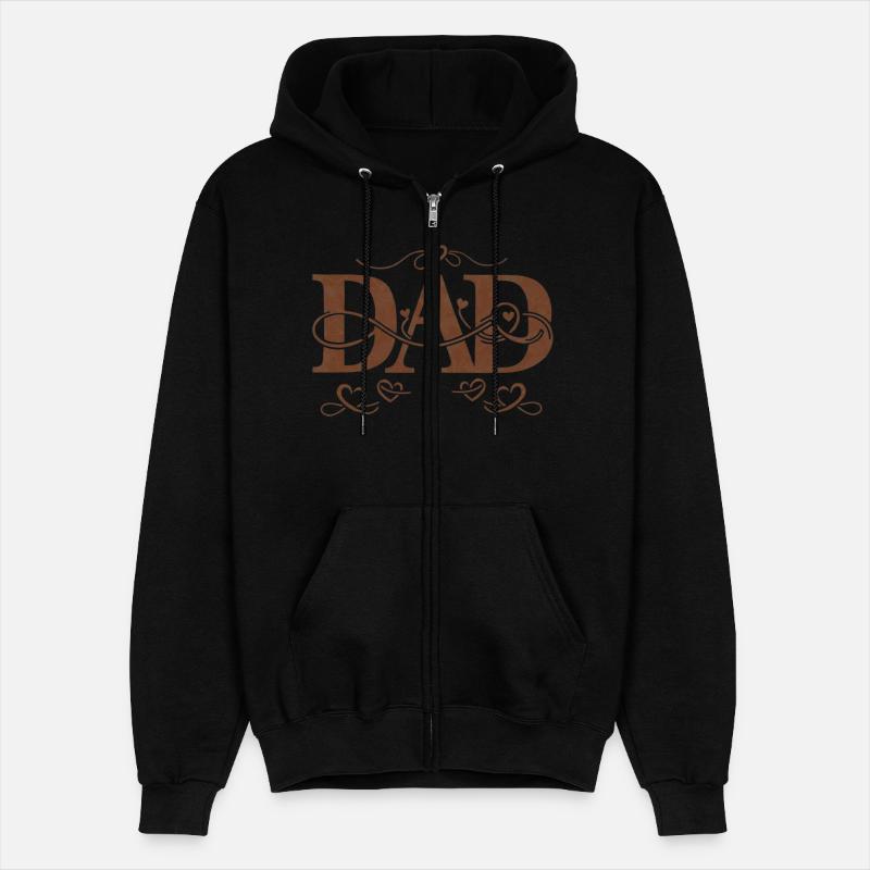 “DAD” with Heart Decorations