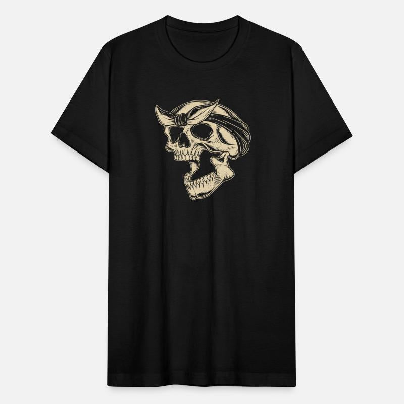 Dark Art Skull Gangster Tattoo Illustration