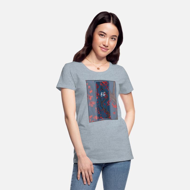 Dark Sakura Sumi-e Kanji