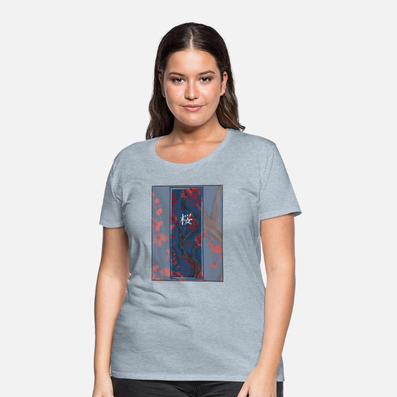 Dark Sakura Sumi-e Kanji