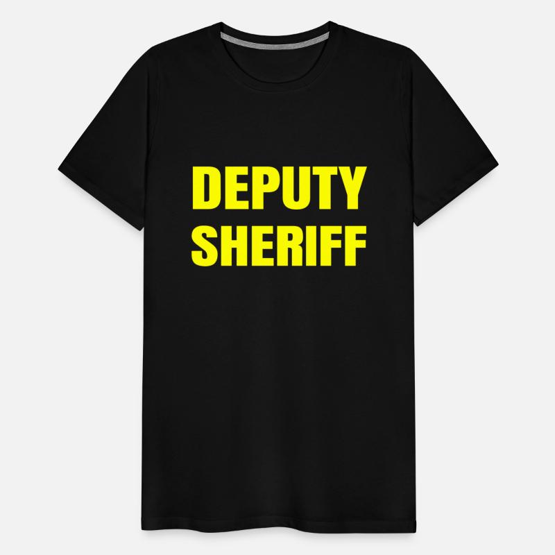 Deputy Sheriff Plain Yellow Large Text Design